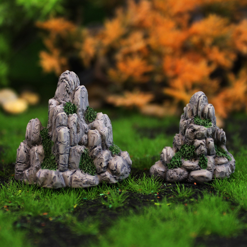 Aquarium Decoration Rock - Mini górska miniaturowy sztuczny kamień sztuczne