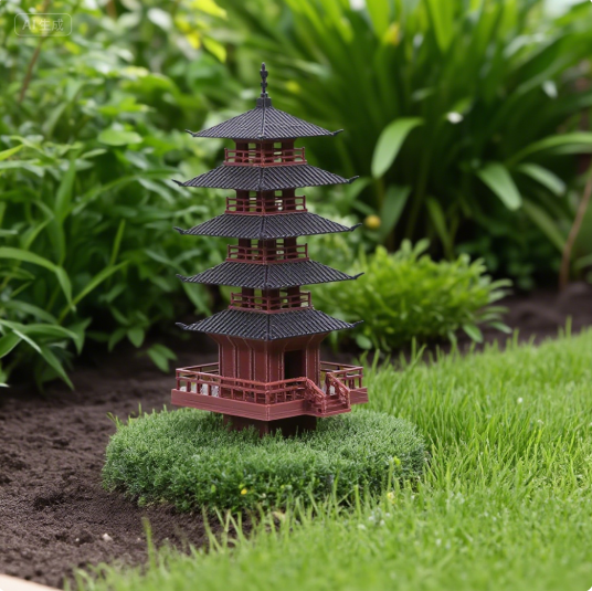 Aquarium Decoration Rock - Ogród Akwarium Bonsai Dekoracja Mini Pagoda