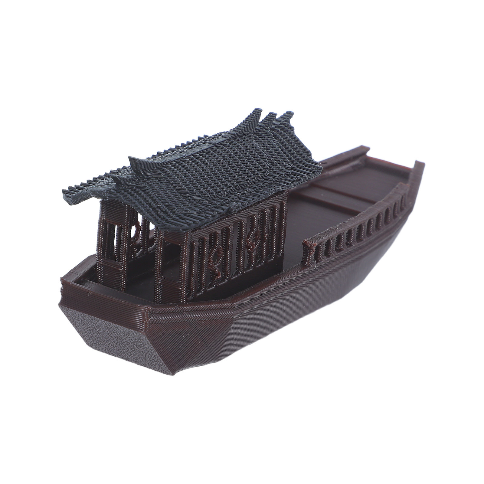 Aquarium Fish Fishing - Miniaturowa chińska łódź rybacka, dekoracja w