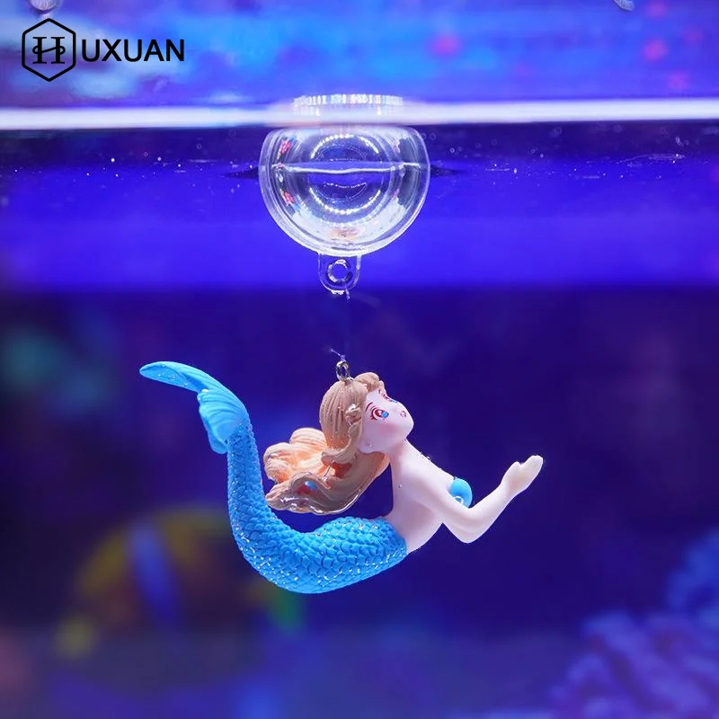 Aquarium Fish Beautiful - 2 SZT. Akwariowa Figurka Syreny Wisząca