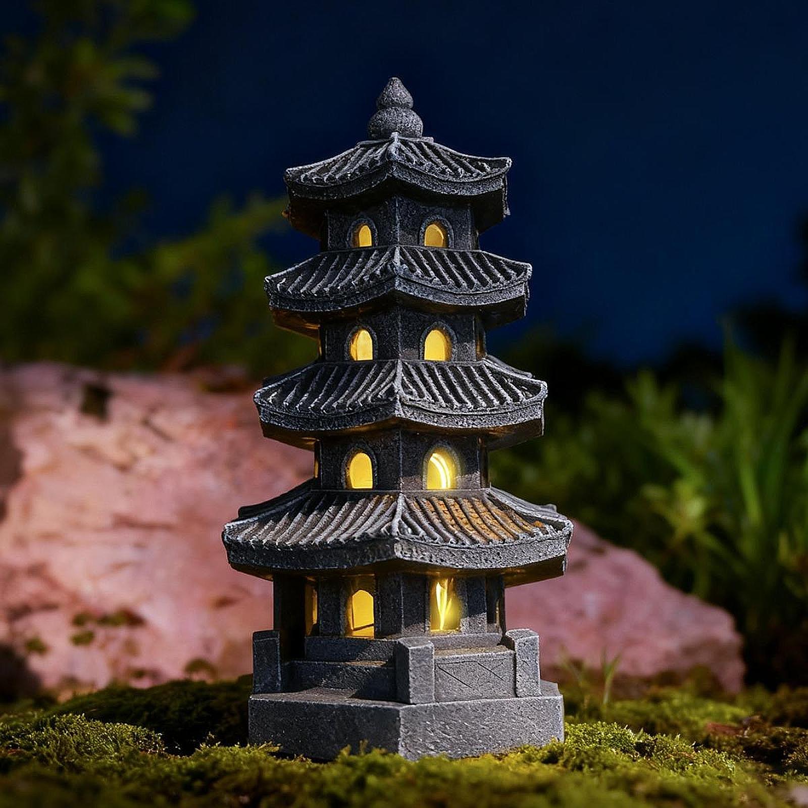 Solarna Pagoda Lampion Ogrodow – Aquarium Decoration Rock recenzja i cena