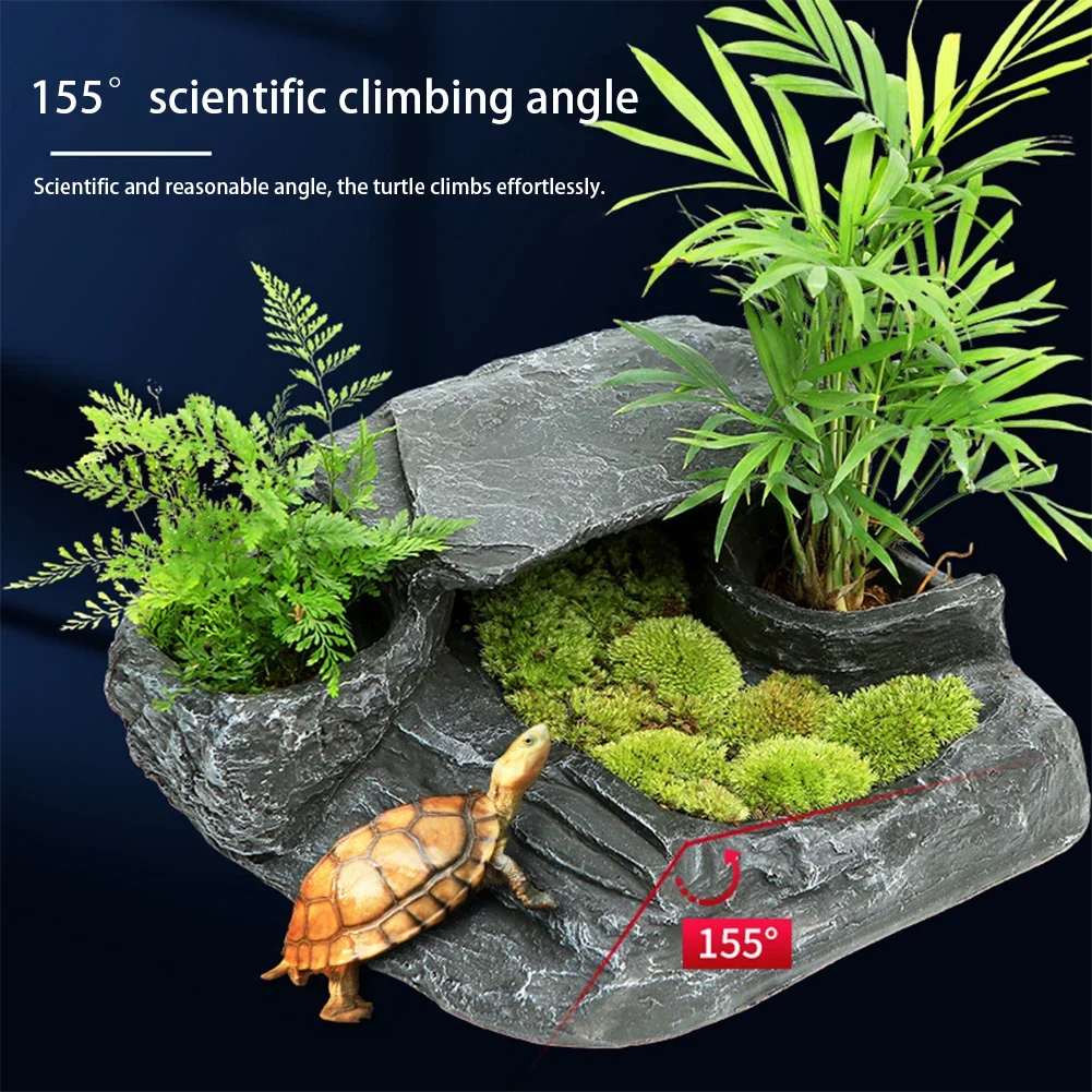 Platforma do opalania dla żółw – Aquarium Decoration Rock recenzja i cena