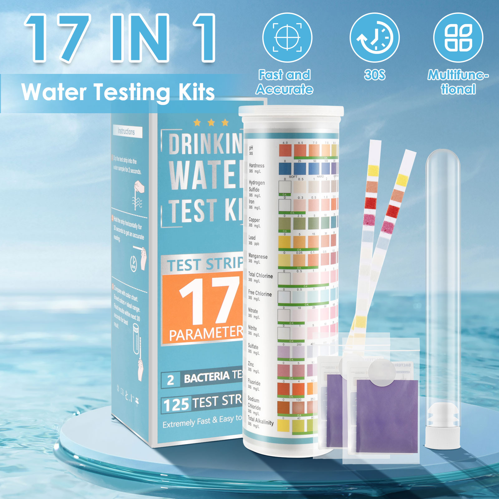 5-17 w 1 Paski testowe do akwa – Aquarium Fish Saltwater recenzja i cena