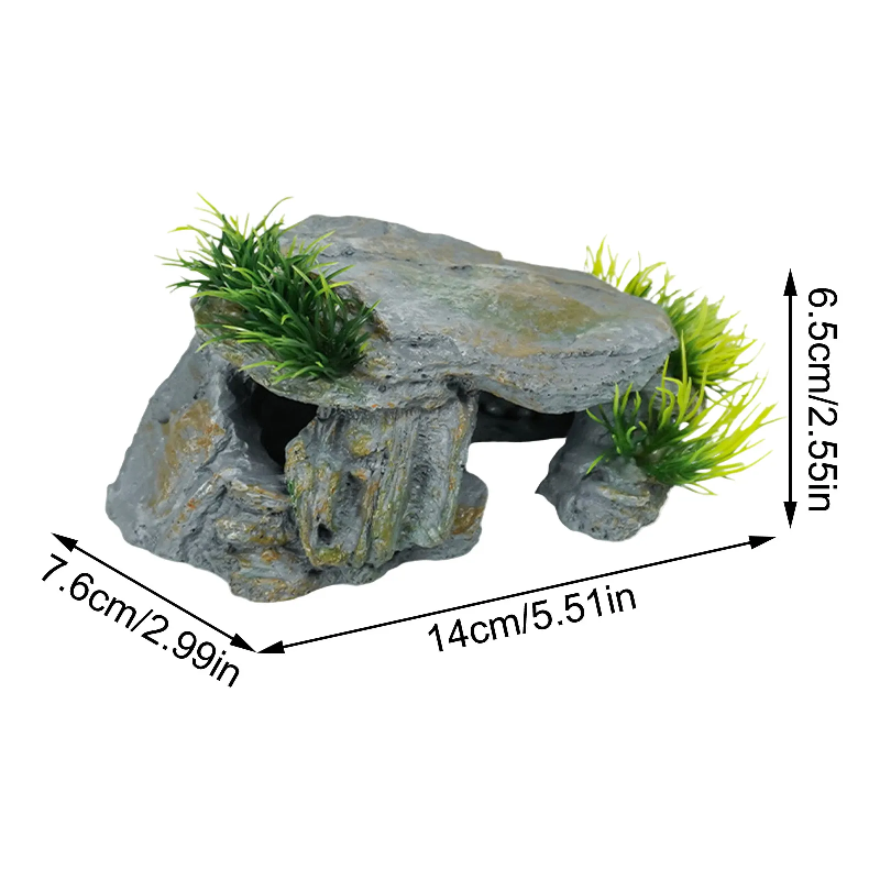 Kryjówka dla gadów w kształcie – Aquarium Decoration Rock recenzja i cena